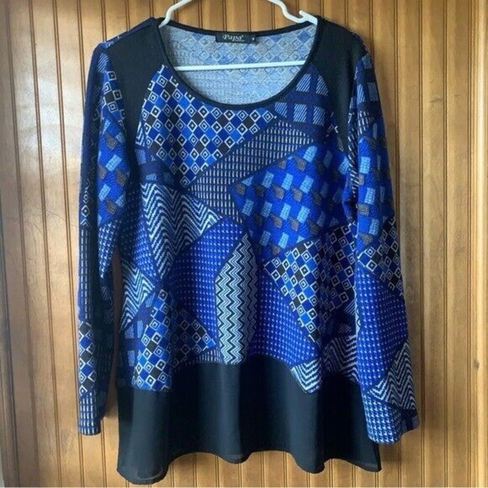 Papa Vancouver Geometric Sweater- Women sz Medium